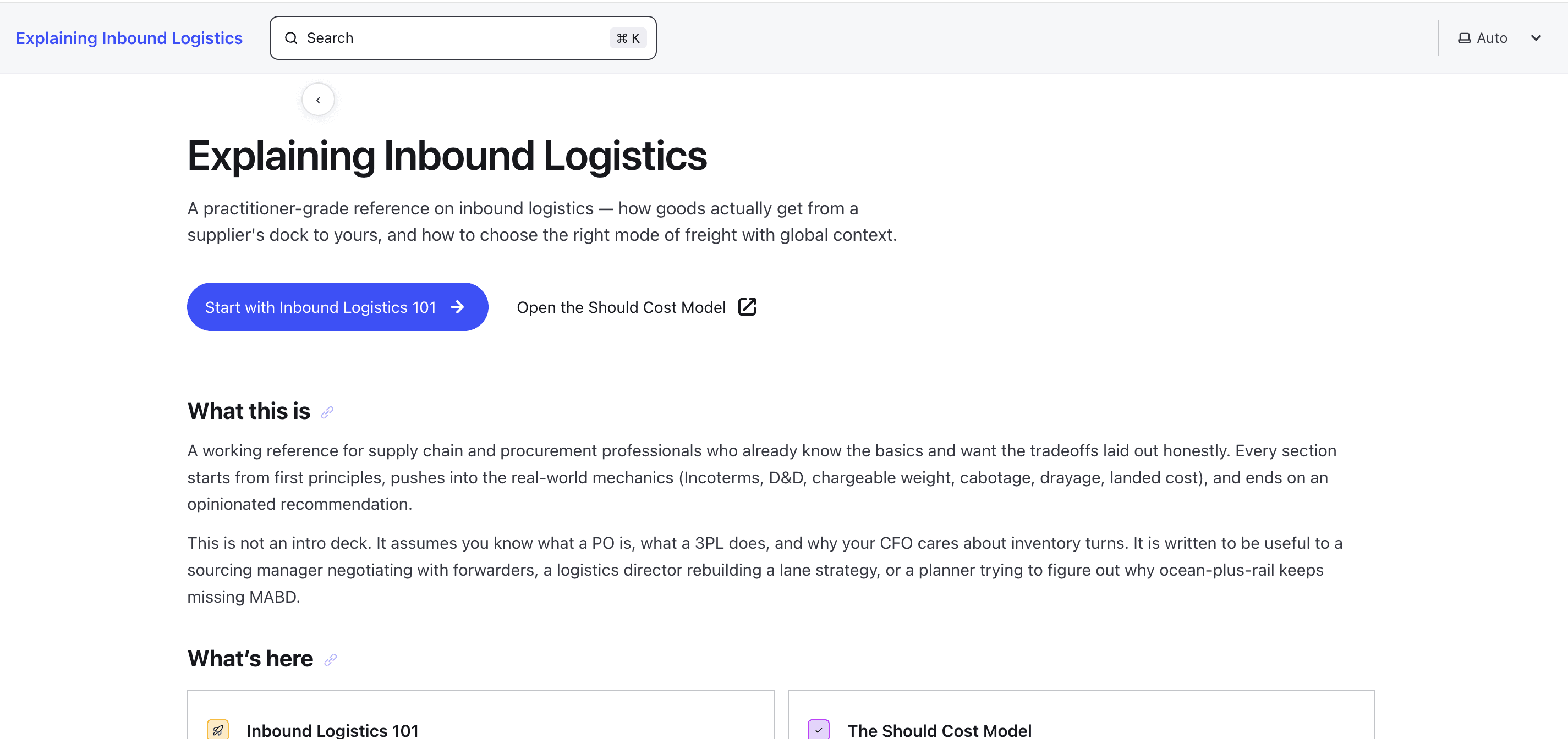 Inbound Logistics 101 preview
