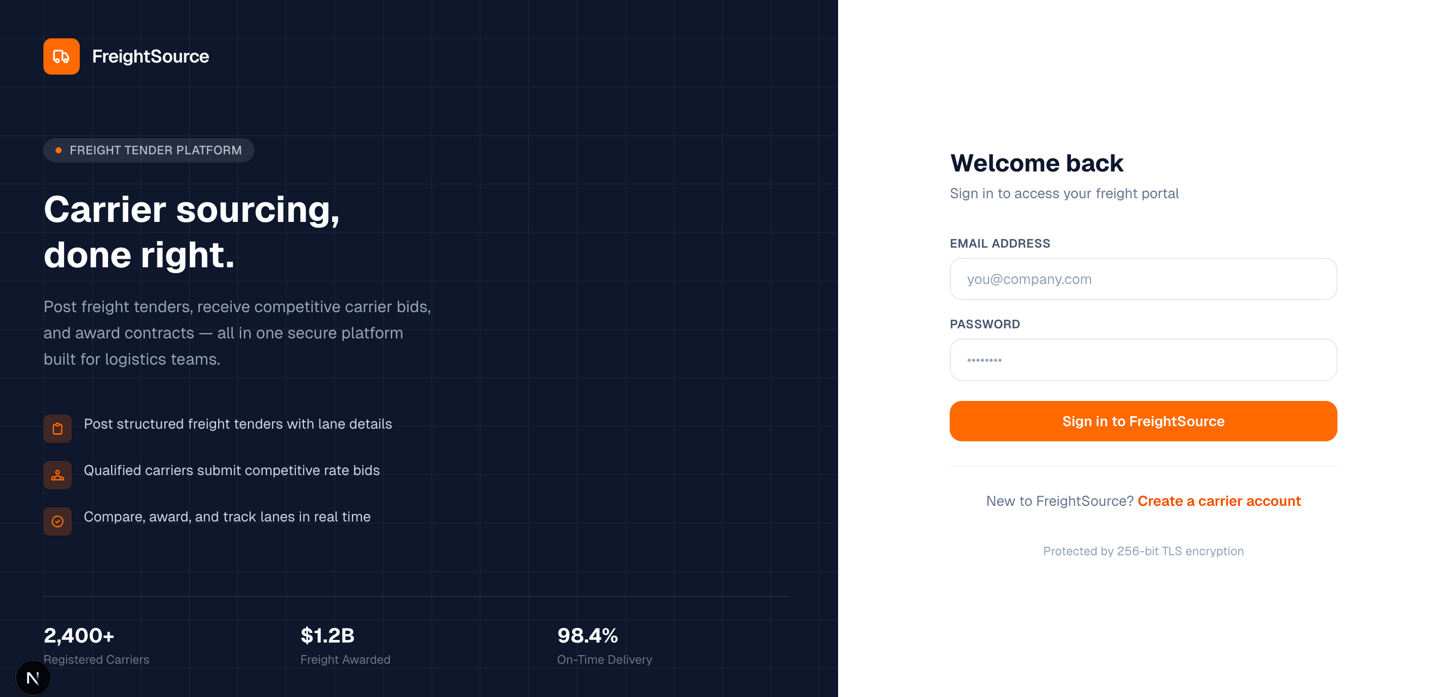 SourceFreight preview